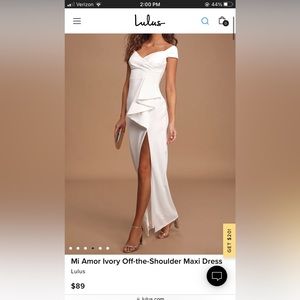 Lulus White Dress